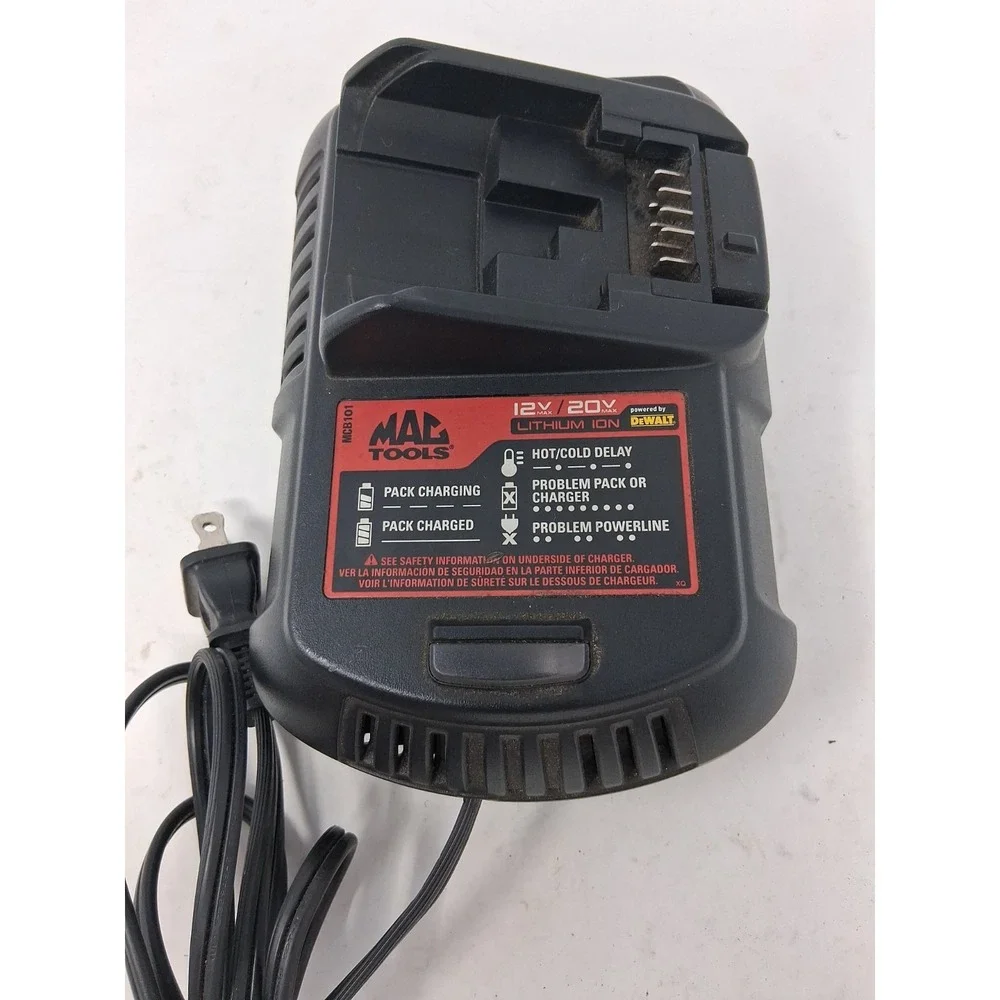 Mac Tools MCB101 Lithium Ion Battery Charger 12v/20v Untested. M